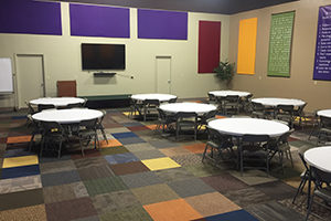 Large Conference Room – 80 person capacity. Ideal for conferences, trainings, and seminars.