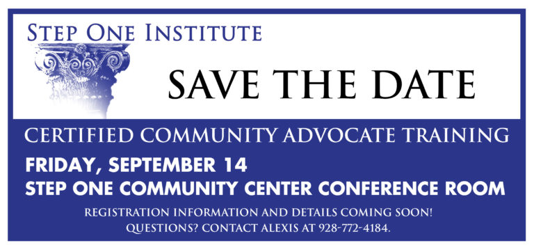 BECOME A CERTIFIED COMMUNITY ADVOCATE!