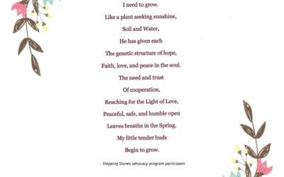 POEM FROM ADVOCACY PROGRAM: PEACEFUL, SAFE, AND OPEN