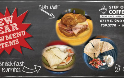 New Menu Items at Step One Coffee House