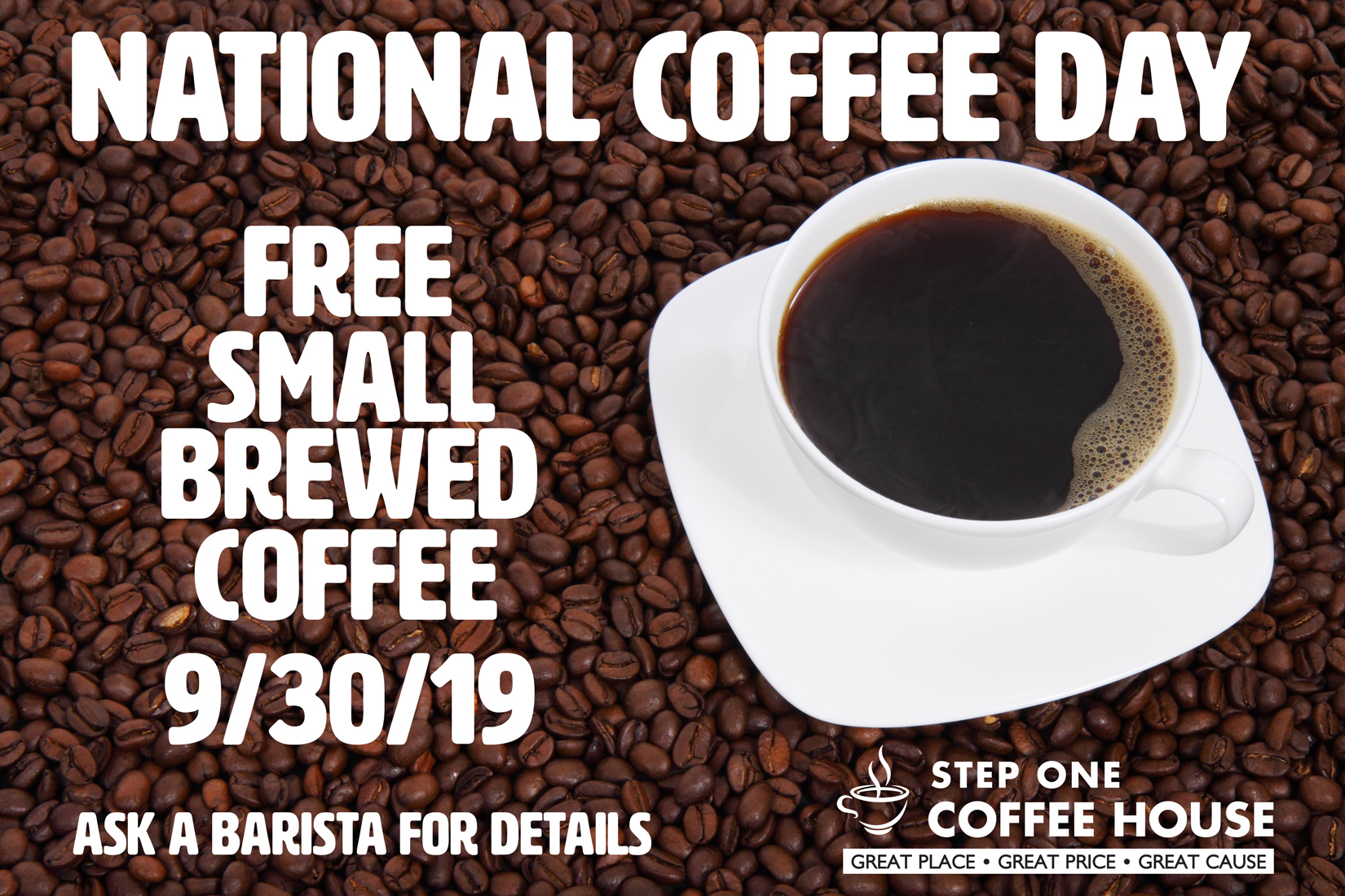 NationalCoffeeDay2019tabletop Stepping Stones Agencies